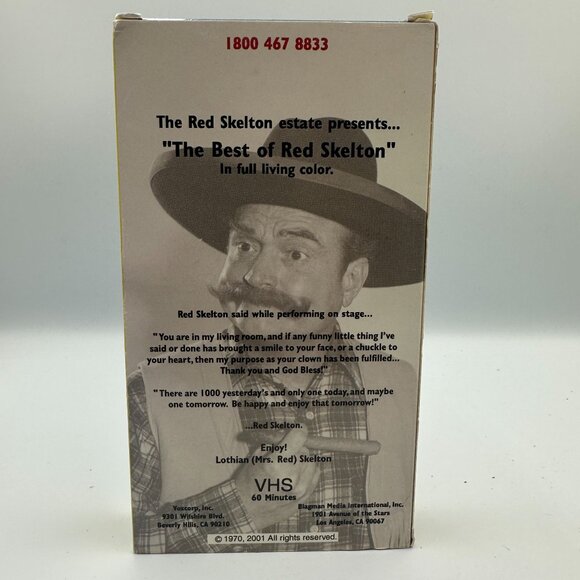 The Best Of Red Skelton VHS 2001 Volume 2 Authorized Estate Edition - Picture 2 of 3